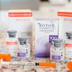 boxes and bottles of botox and jeuveau Jackson Health and Wellness Clinic
